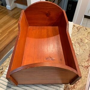 Vintage Wooden Doll Rocking Cradle